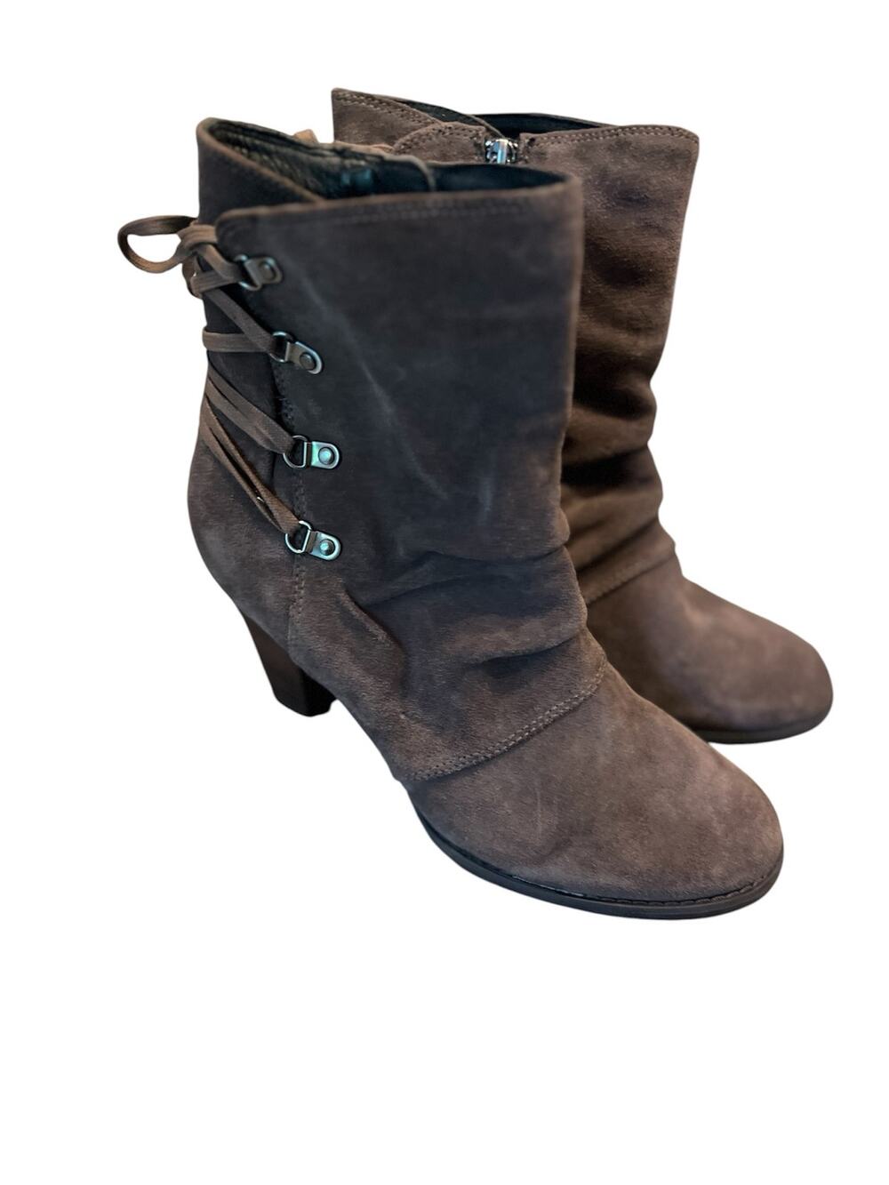 Clarks Artisan Alpine Andi ankle boots brown shade women’s size 9.5